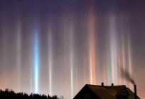 Optik fenomen: örnekler. Işık, serap, kuzey ışıkları, gökkuşağı