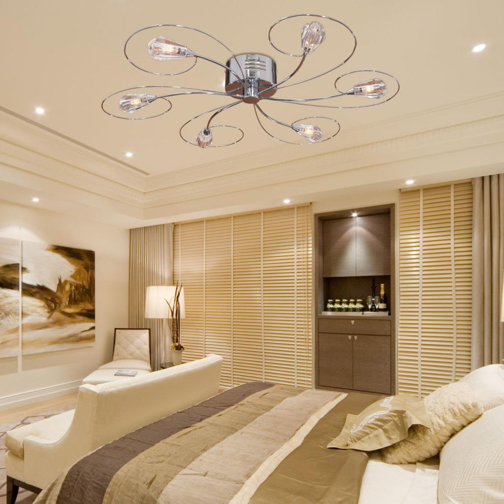 chandelier in bedroom ceiling