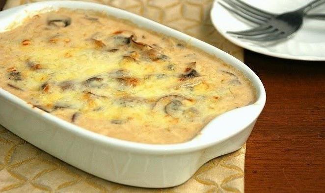 Julien with mushrooms and cheese recipe