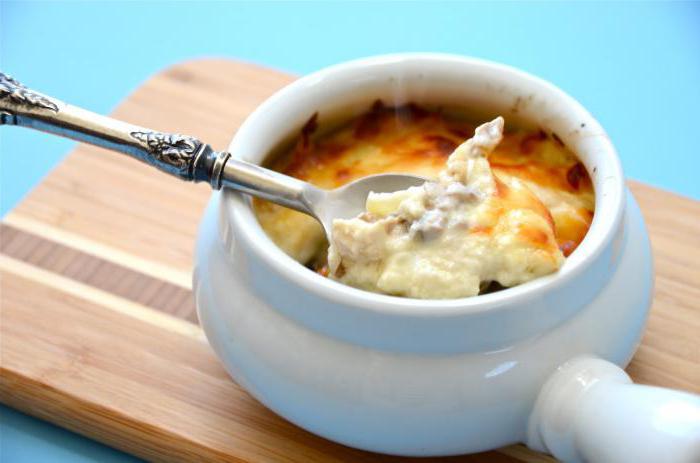 recipe of julienne with mushrooms and cheese