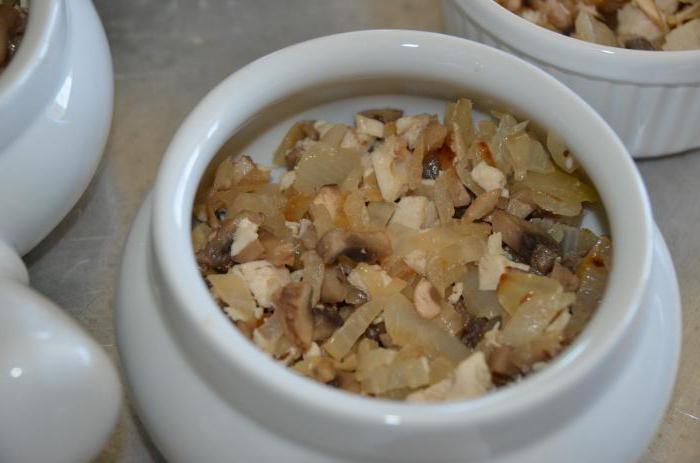 рецепт жульєна з куркою грибами і сиром