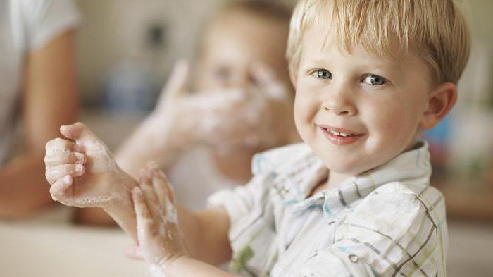 how to wash the hands of children