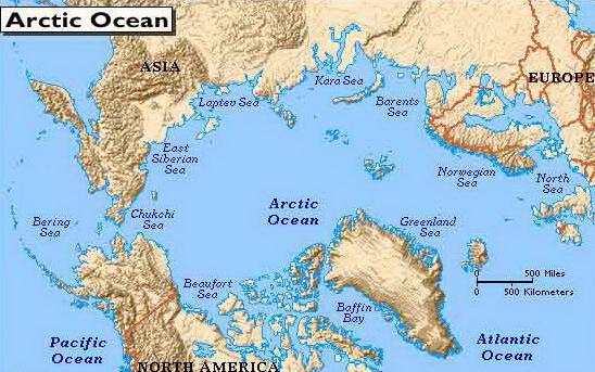 особливості північного льодовитого океану