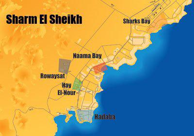 Shari-el-Sheikh mapa
