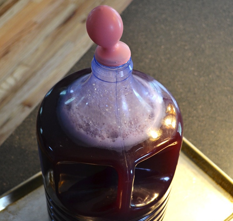 o Processo de fermentação do vinho do preservativo