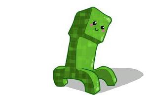 how to Draw CREEPER