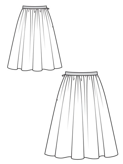 如何缝贝尔的裙子的模式
