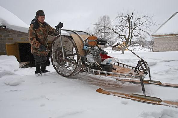 snowmobile self-made