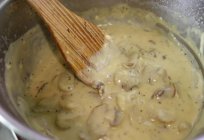 Grzyby sos z mrożonych grzybów: przepis. Grzyby sos z mrożonych grzybów ze śmietaną w мультиварке