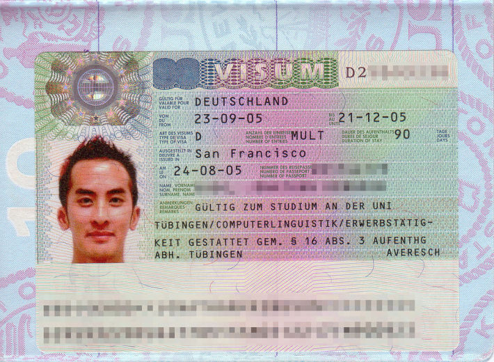 الحصول على التأشيرات الوطني إلى ألمانيا
