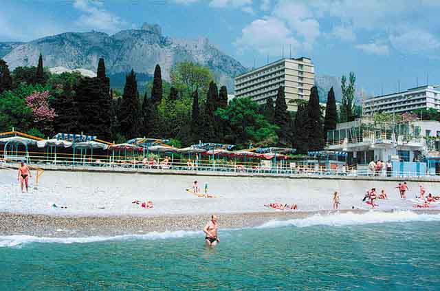 tatil Kırım'da sanatoryum yüzme havuzu