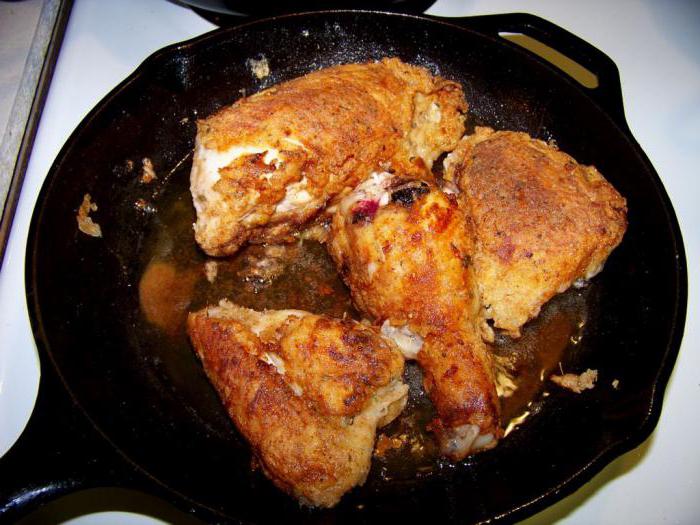 Tavuk krema ile tavada: fotoğraf, yemek tarifi