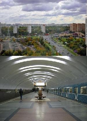 метро «Кантемировская» на карце метро