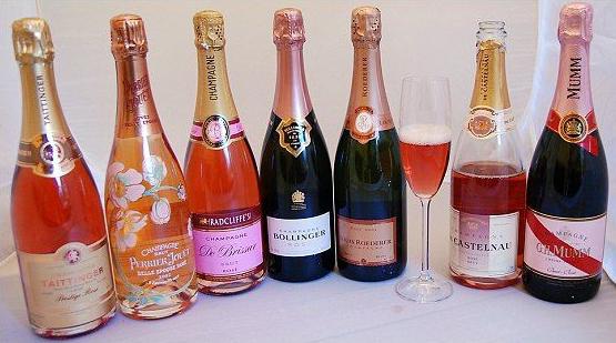 French rose champagne