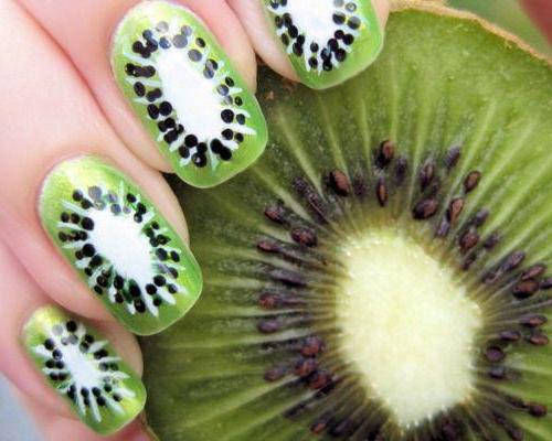 how to make a manicure with summer fruits