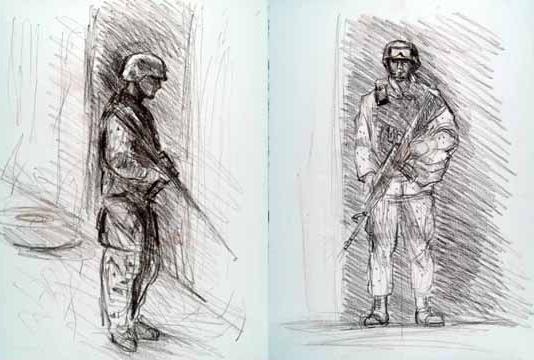 як намалювати військового солдата