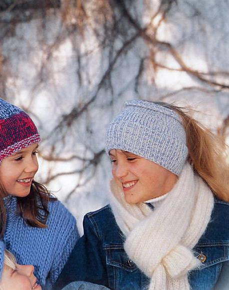 link a headband for girl knitting
