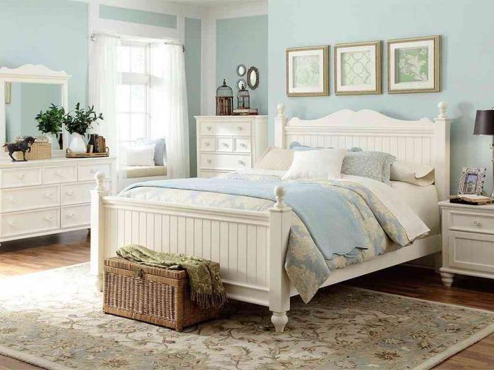 bedroom interior design Provence style