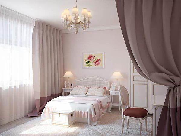 design a small bedroom in Provence style