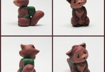 Squirrel sculpt from clay