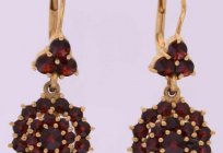 Earrings with garnet – magic ornament, bringing love, strength, and health
