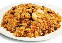 How to cook sweet pilaf with dried fruit?