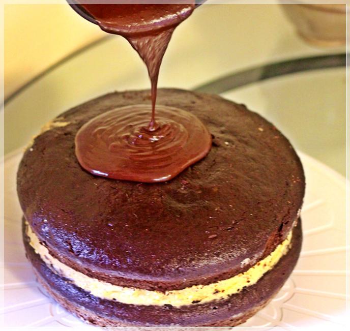 Schokoladen-Biskuit-Kuchen-einfaches Rezept