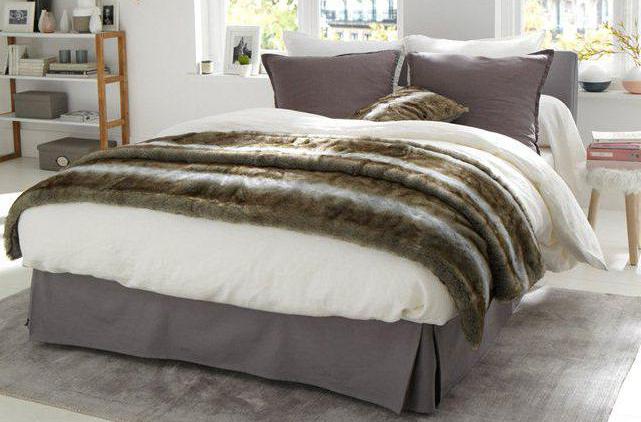 faux fur bedspread