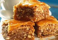 Baklava: calorias, composição, receitas dietéticas, turco sobremesa de mel