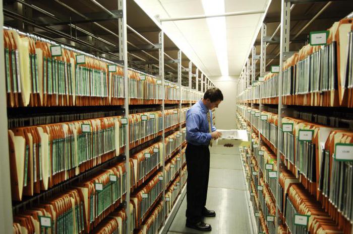 the basic rules of work of archives of organizations