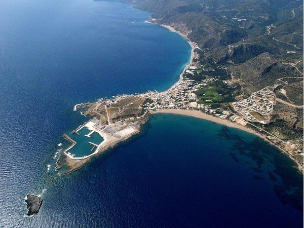島のクレタ島の海