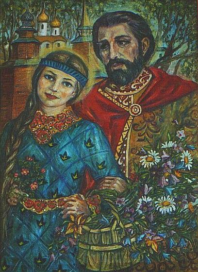a oração de Pedro e Fevronia Муромским
