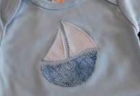 The boat applique for children's clothes boys. A few production versions