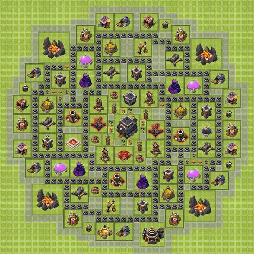 Anordnen Base in Clash of clans