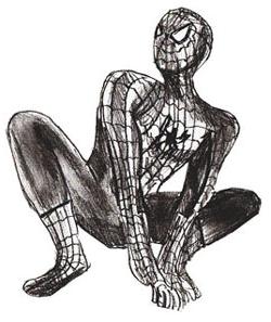 como desenhar o homem-aranha