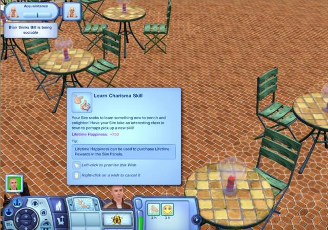 Code auf die Zufriedenheit auf Lebenszeit-Punkte in Sims 3
