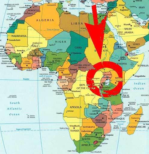 Geographie des Festlandes Afrika