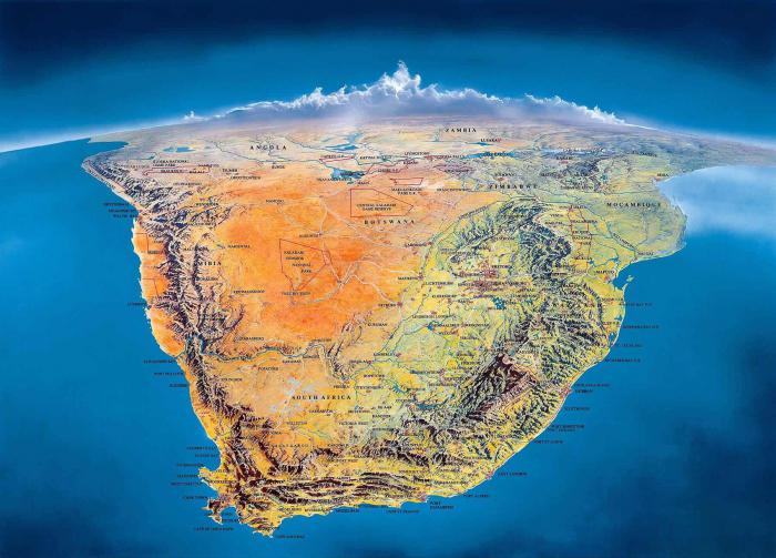 die Besonderheiten der geographischen Lage von Afrika