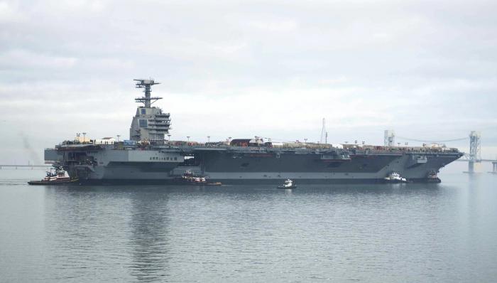 the aircraft carrier Gerald Ford, the us