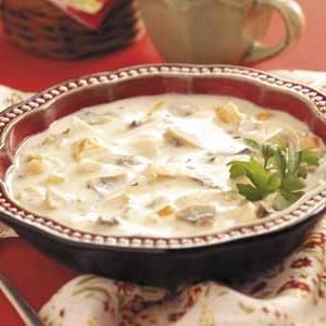 Suppe mit Champignons Rezept-Foto