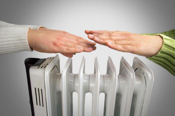 What distinguishes the heater from radiator