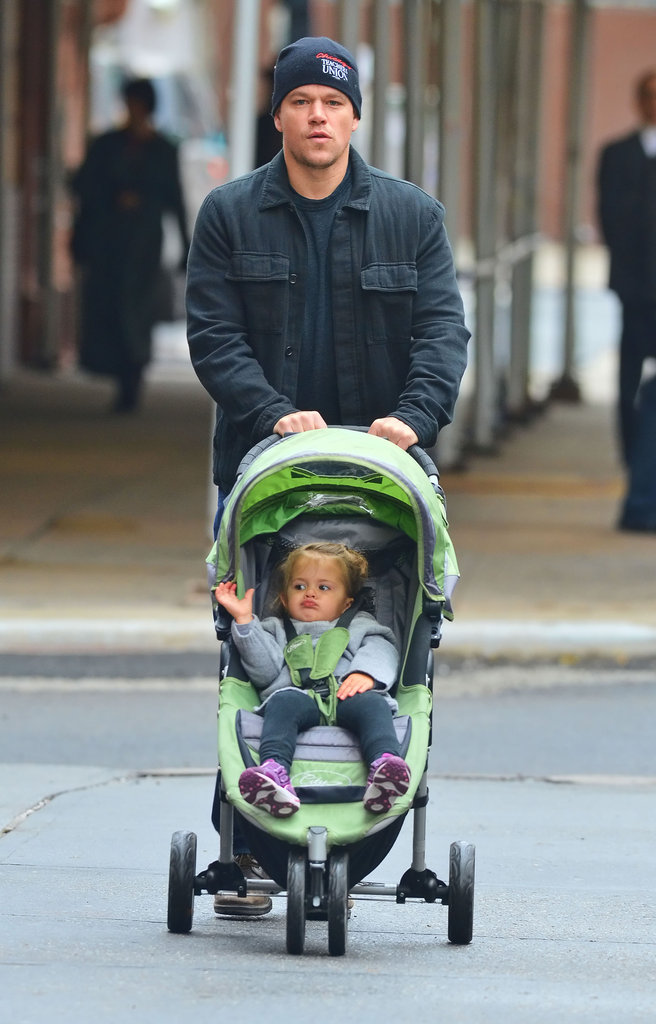 Matt Damon com a Baby Jogger