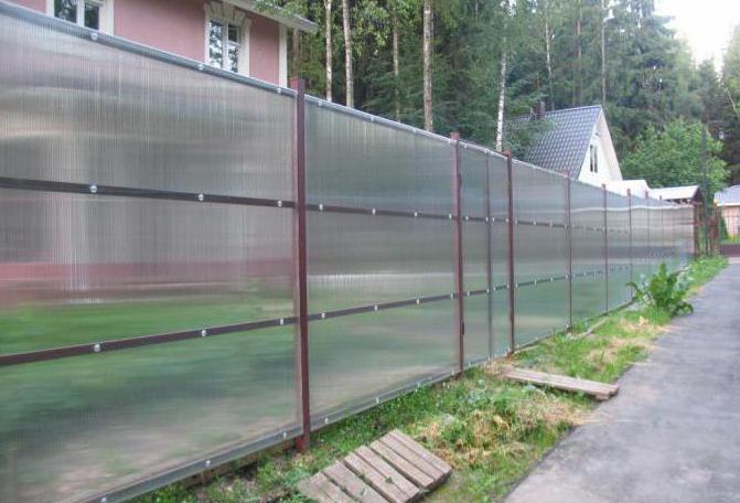 fence made of polycarbonate reviews price