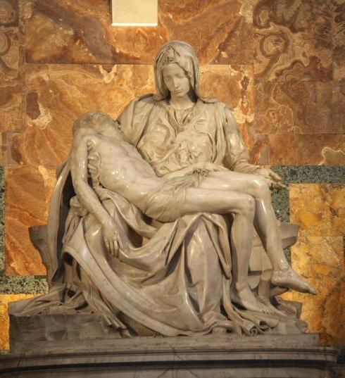 Carrara-Marmor Skulptur Pietà