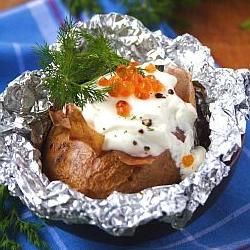 Gebackenen Kartoffeln im Ofen