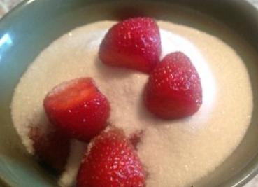 mashed strawberries with sugar recipe