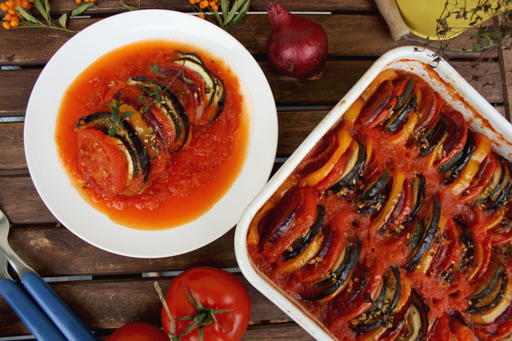 Recipe Ratatouille cooked in the oven.