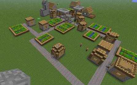 बनाने के लिए कैसे minecraft में गांव