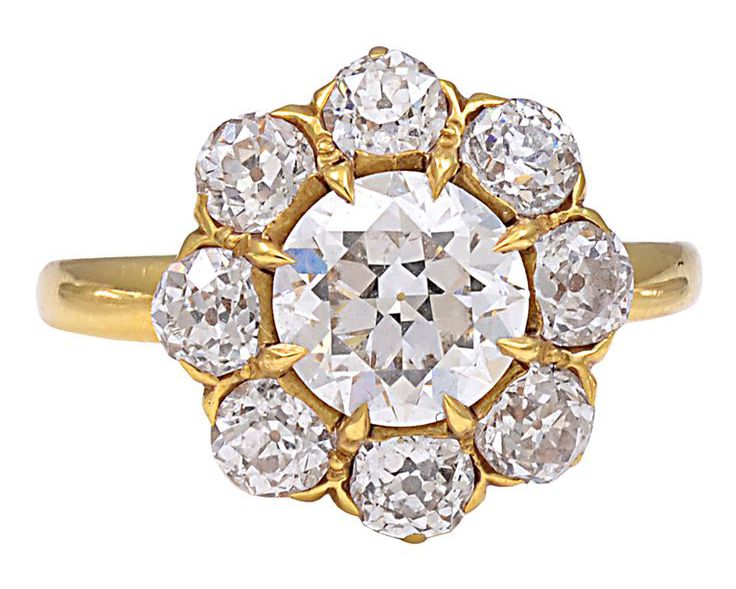 钻石戒指来自Tiffany
