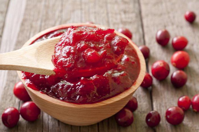 jam of cranberries for winter recipes